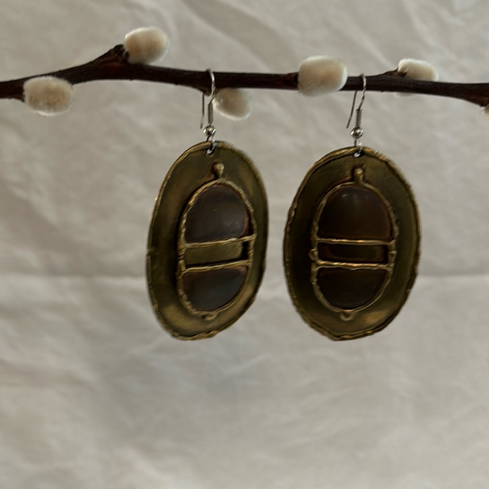 Boho Chic Bronze and copper Earrings
